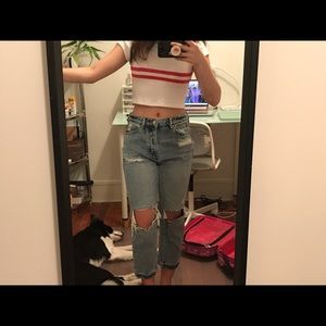 PacSun Blue Mom Jeans Short Length